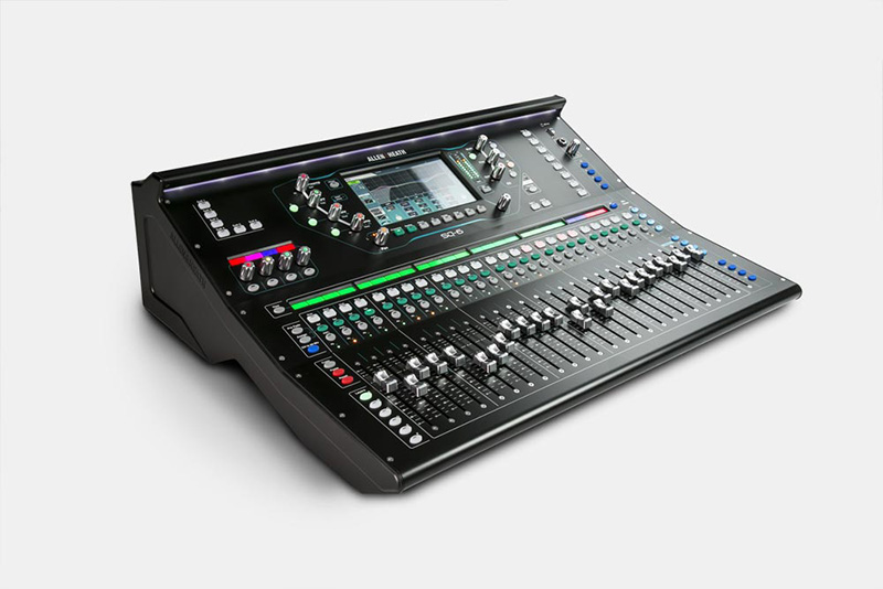Allen&Heath SQ-6 zijaanzicht schuin