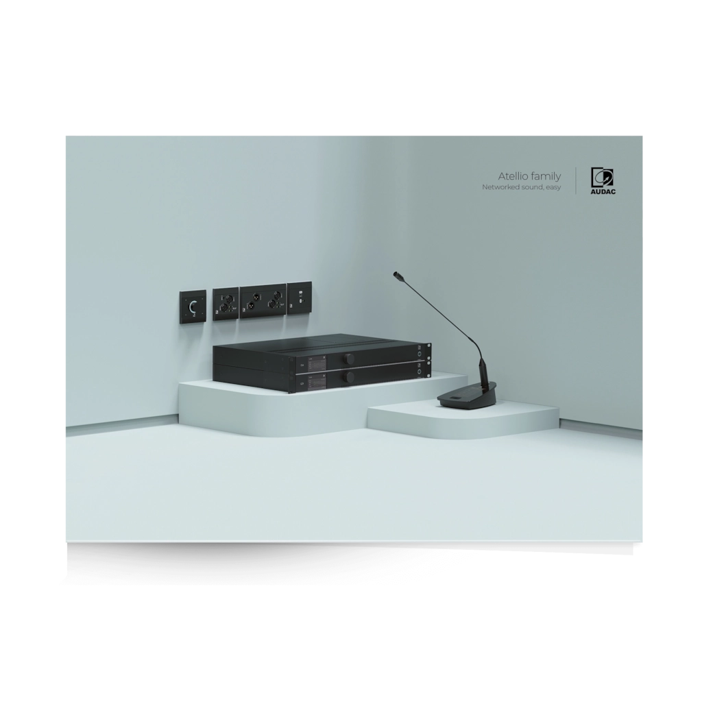 AUDAC - PROMO5221-ENG - AUDAC Atellio family brochure V1.0