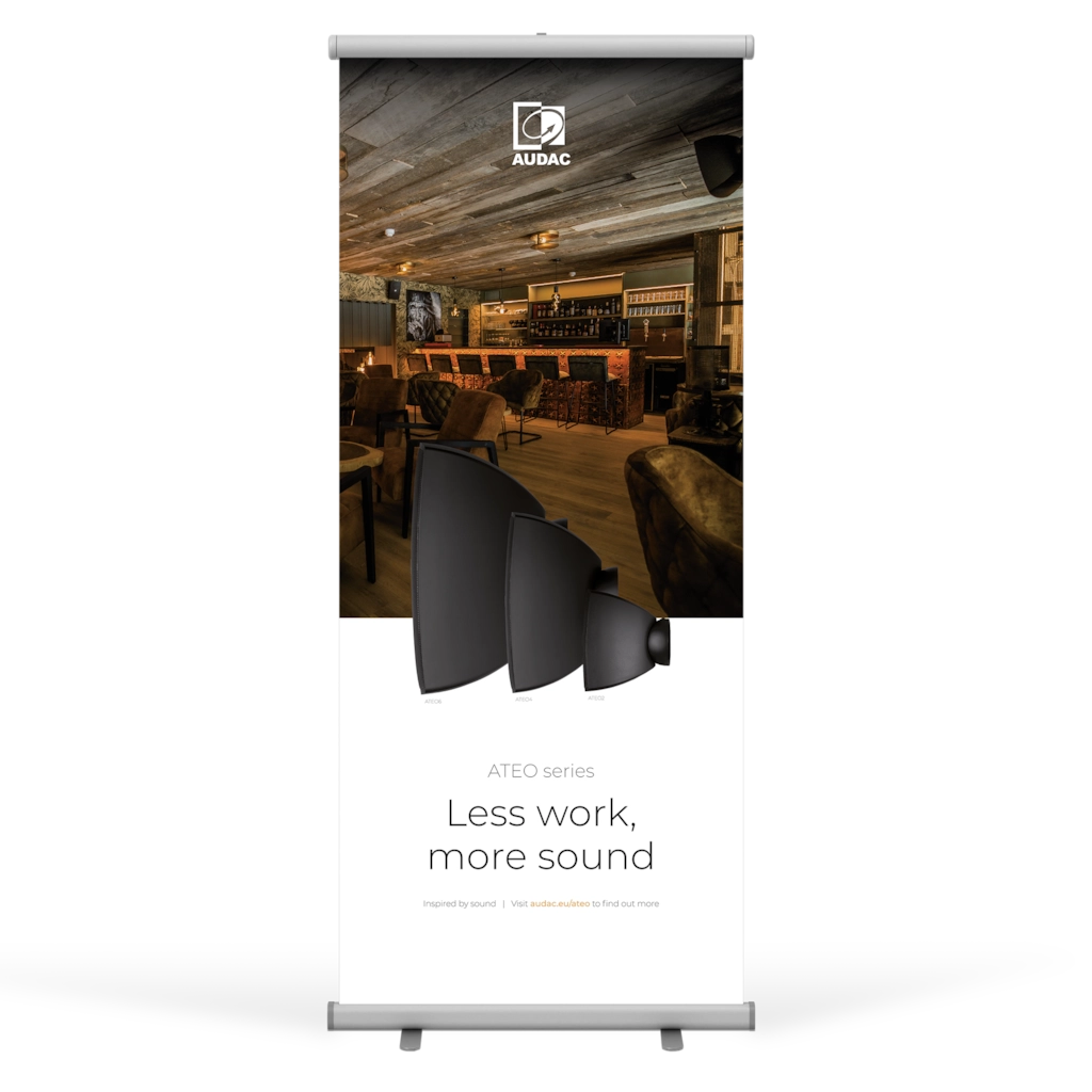 AUDAC - PROMO5331 - AUDAC ATEO series roll-up display