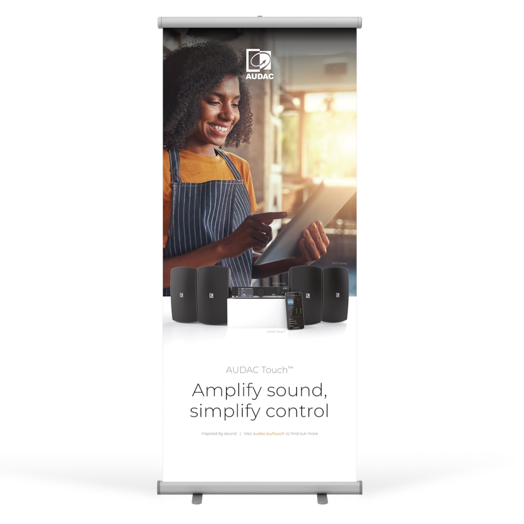 AUDAC - PROMO5333 - AUDAC Touch™ roll-up display