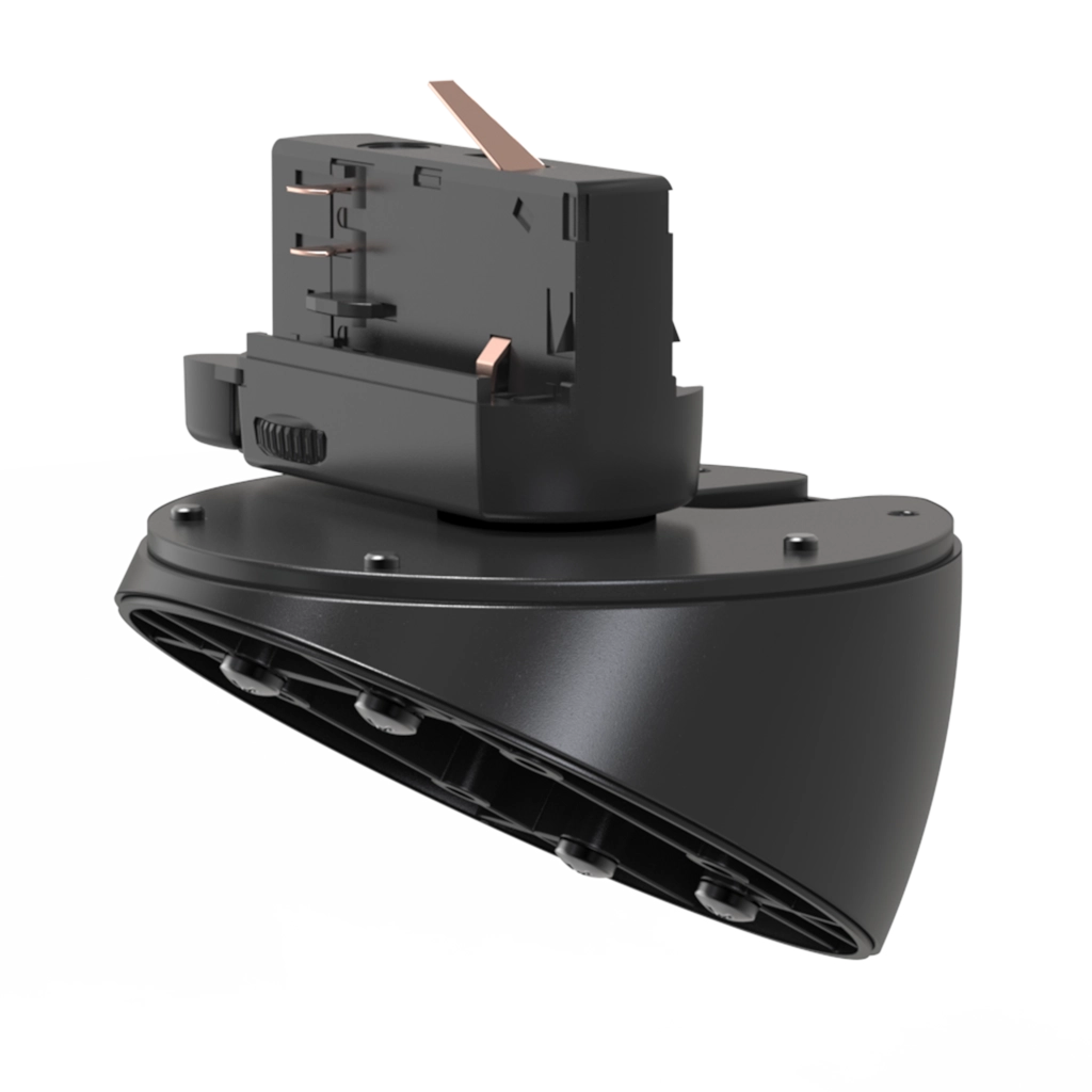 AUDAC - RMA45A/B - Light track adapter mount for ATEO4 - Smart 3-Phase Track - Black version