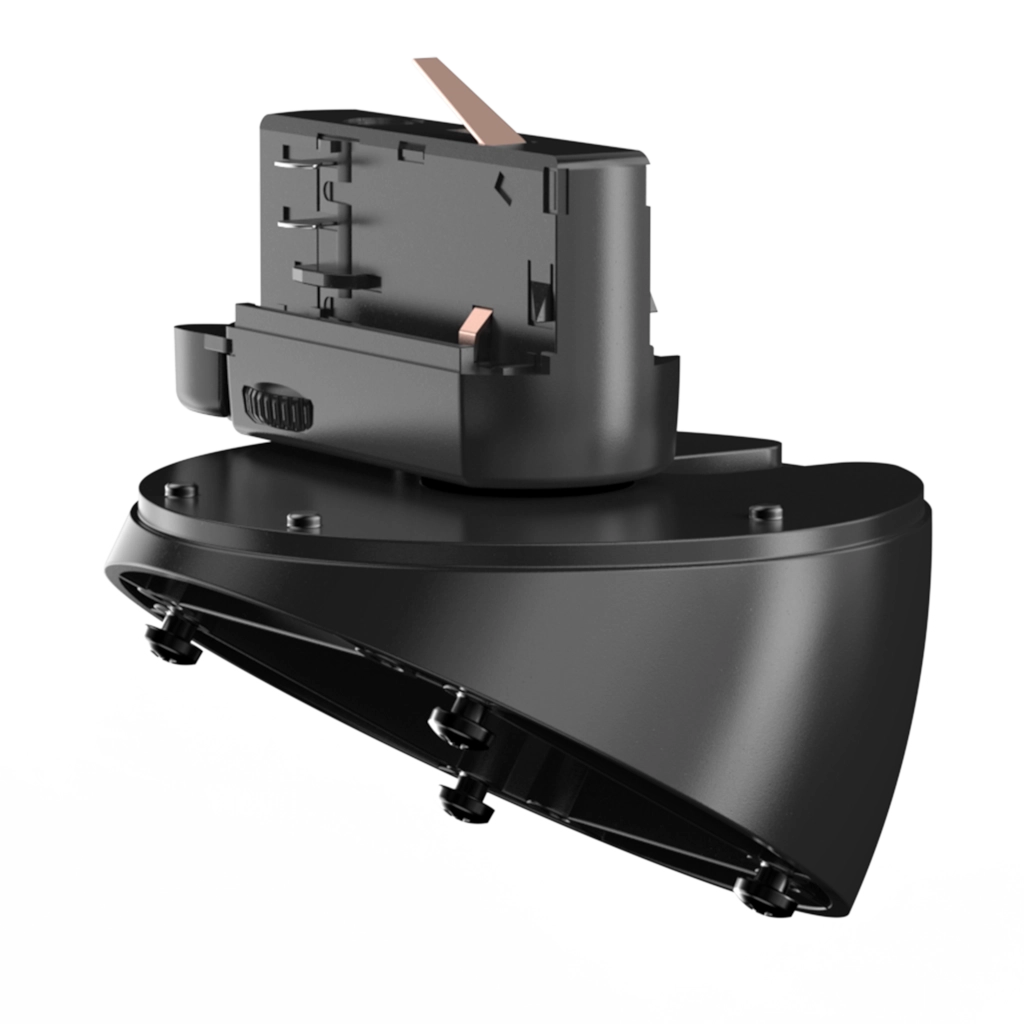 AUDAC - RMA45M/B - Light track adapter mount for ATEO4M - Smart 3-Phase Track - Black version