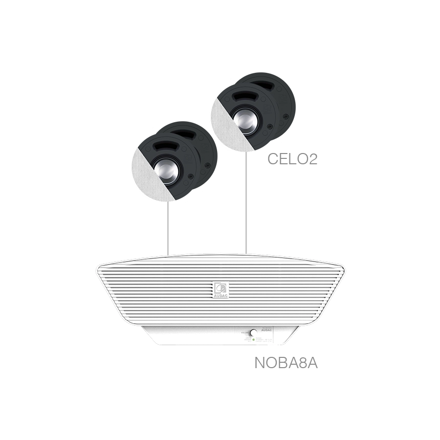 AUDAC - SENSO2.5/W - 4x CELO2 + NOBA8A - White