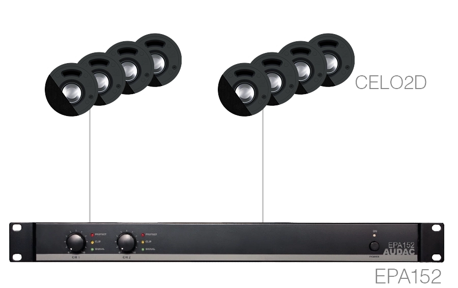 AUDAC - SENSO2.8E/B - 8 x CELO2D + EPA152 - Black