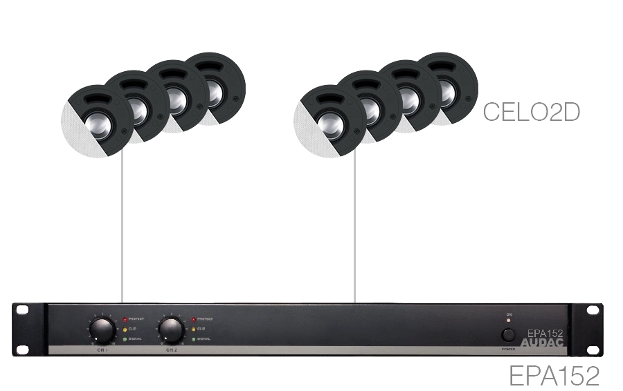 AUDAC - SENSO2.8E/W - 8 x CELO2D + EPA152 - White