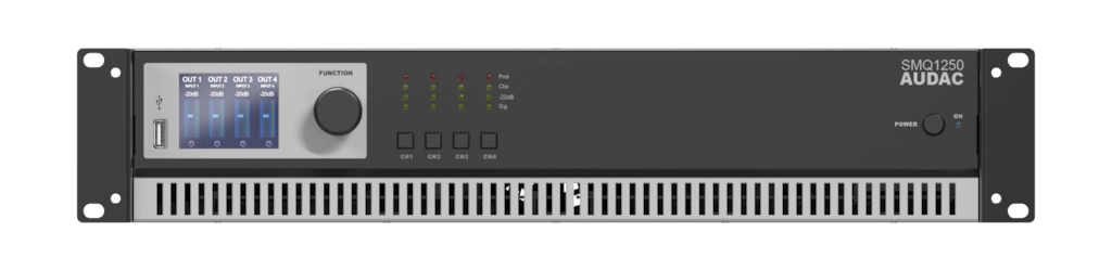 AUDAC - SMQ1250 - WaveDynamics™ quad-channel power amplifier 4 x 1250W