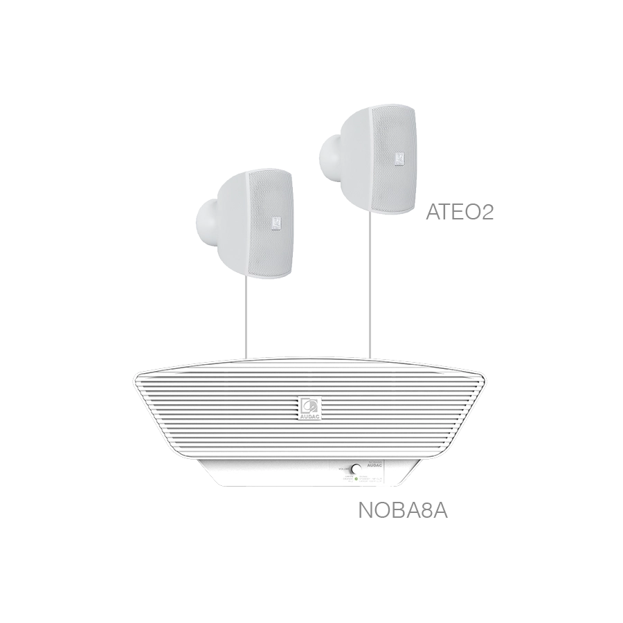 AUDAC - SONA2.3/W - 2x ATEO2 + NOBA8A - White