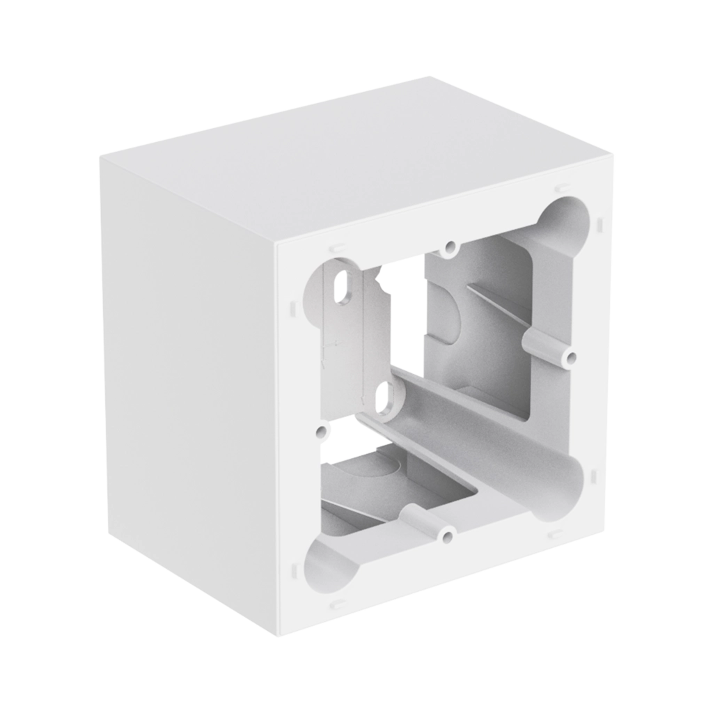 AUDAC - WB200/SW - Surface mount wall box - 80 x 80 mm wall panel - White version
