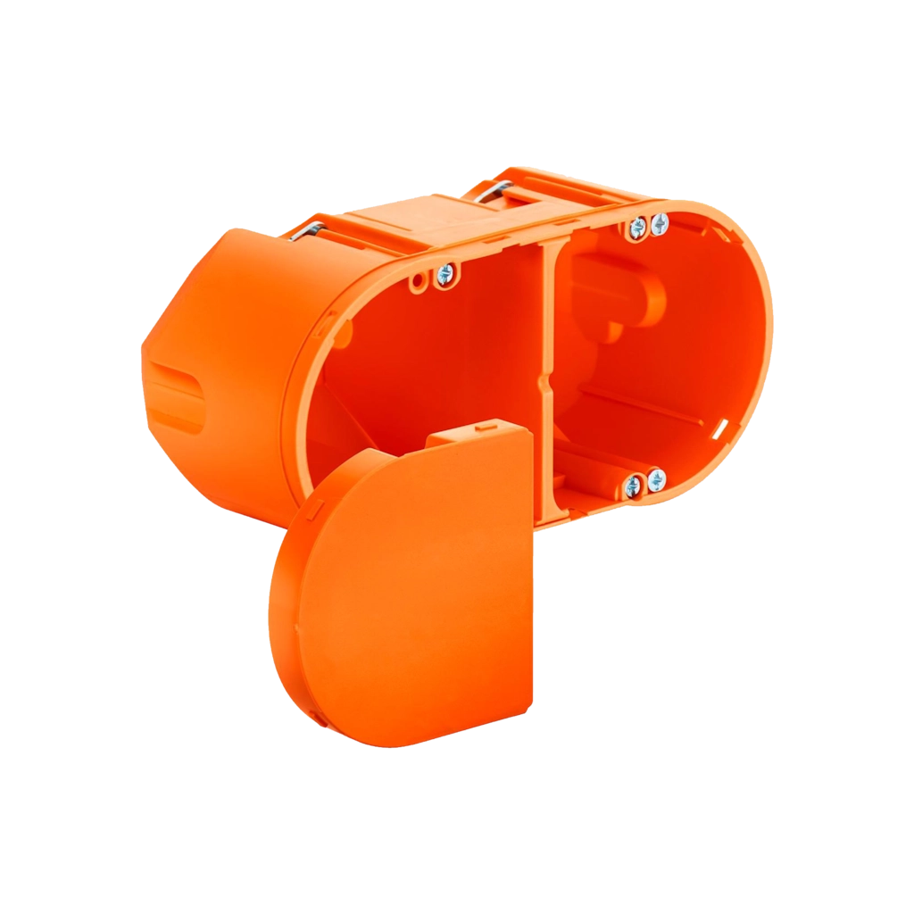 AUDAC - WB45DX/FG - Flush mount box for double wall panel - Hollow wall - 75mm depth