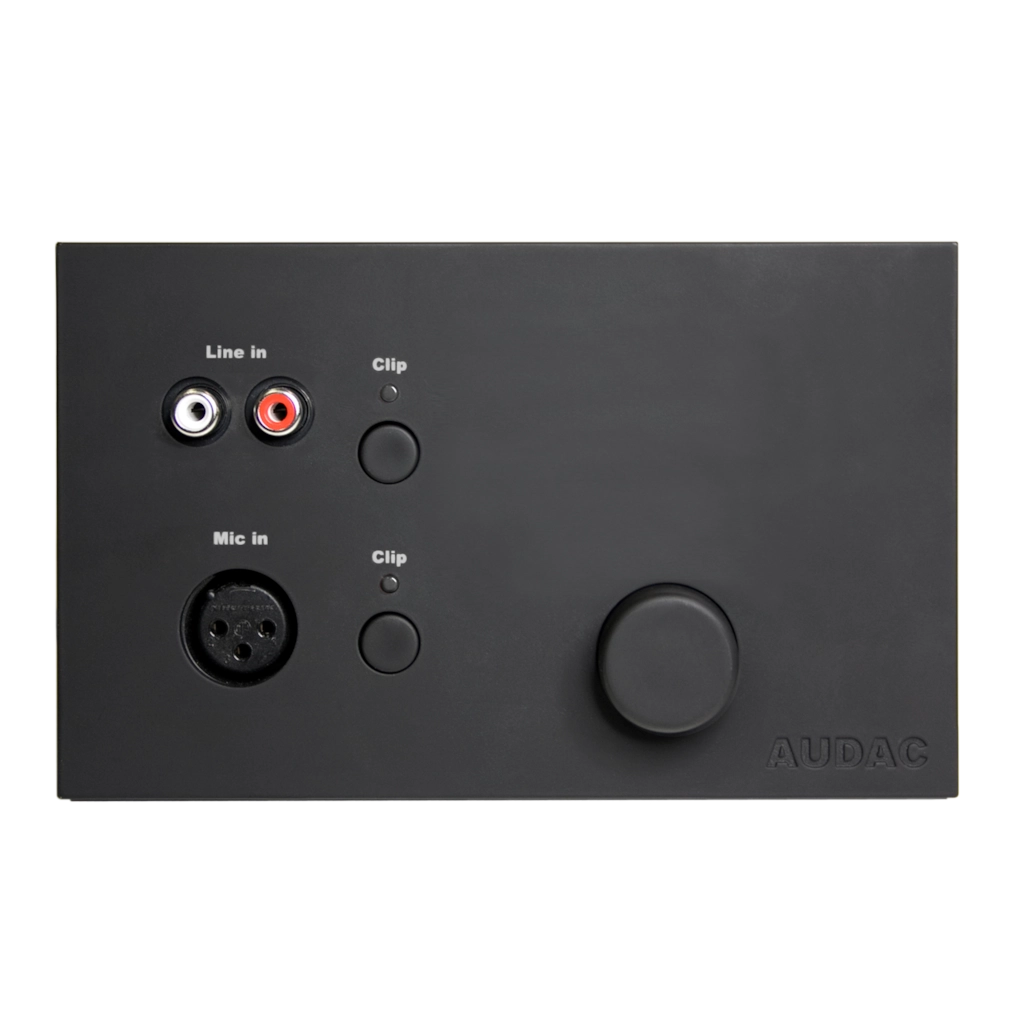 AUDAC - WP523/B - Remote wall mixer for LX523 - Black version