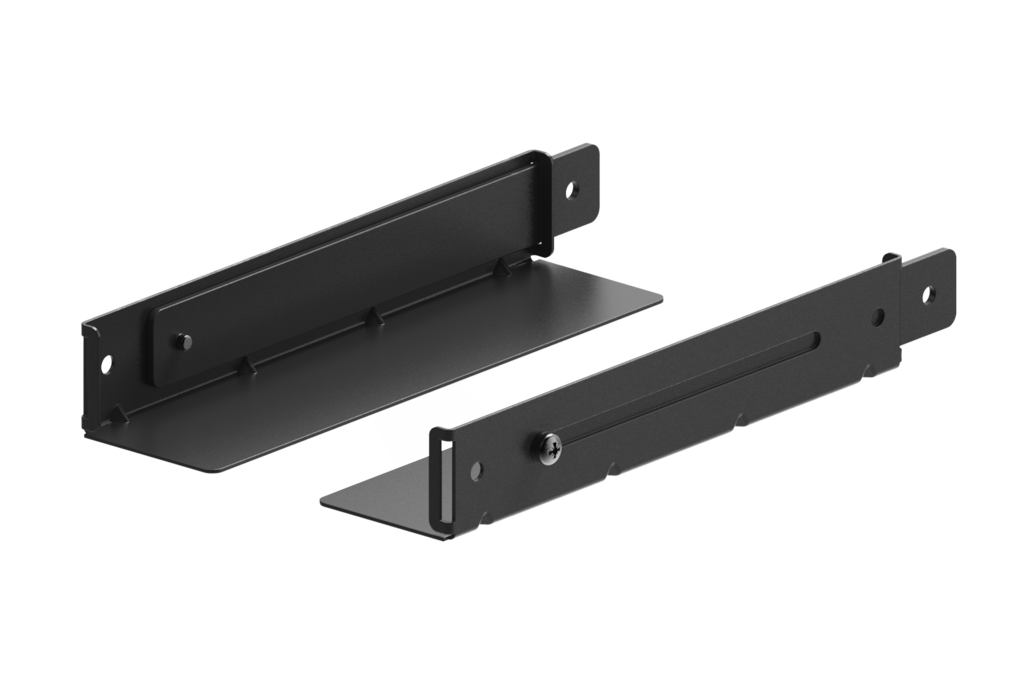 CAYMON - ALR30/B - Adjustable 19" l-rail set - 281 to 430 mm depth - Black version