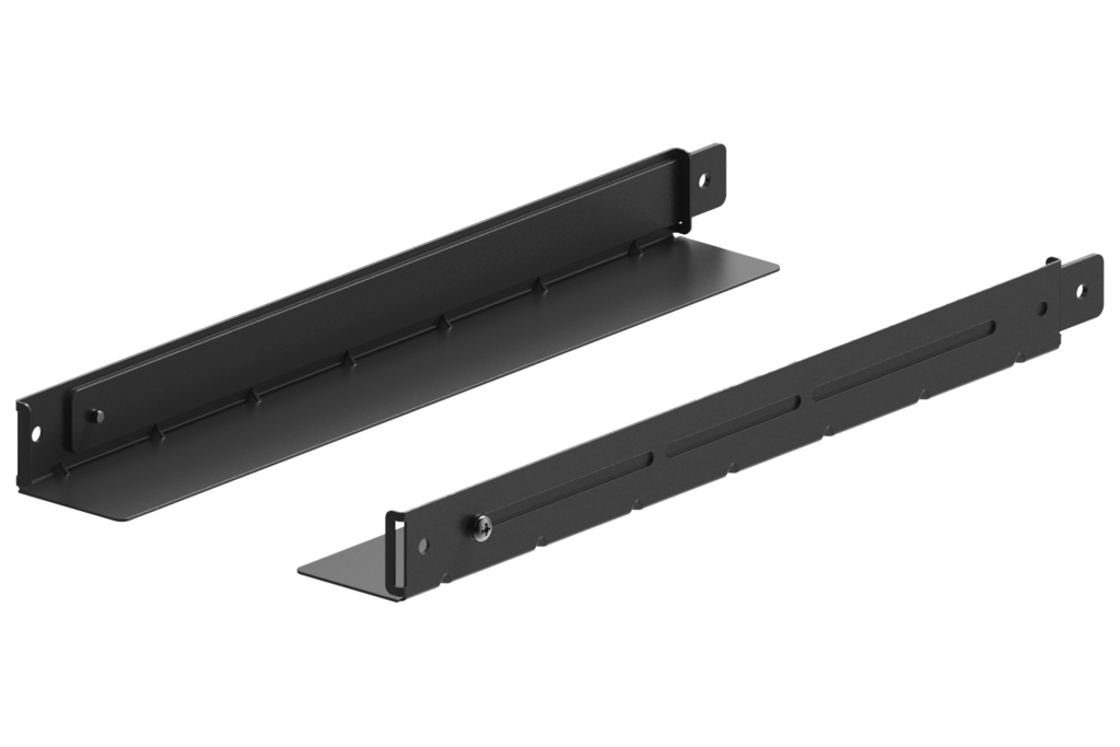 CAYMON - ALR50/B - Adjustable 19" l-rail set - 480 to 830 mm depth - Black version