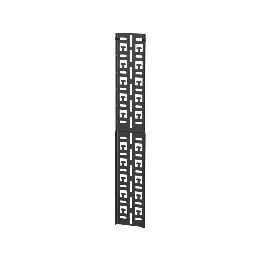 CAYMON - BCO312/B - Modular cable tray - 12HE - Black version - Sold in pairs