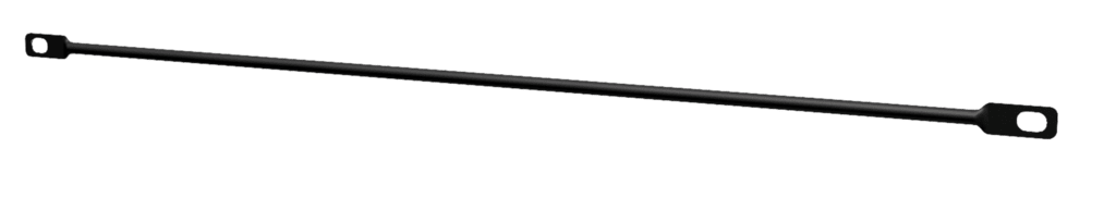 CAYMON - BLB01 - 19" Rackmount cable Lacing bar 