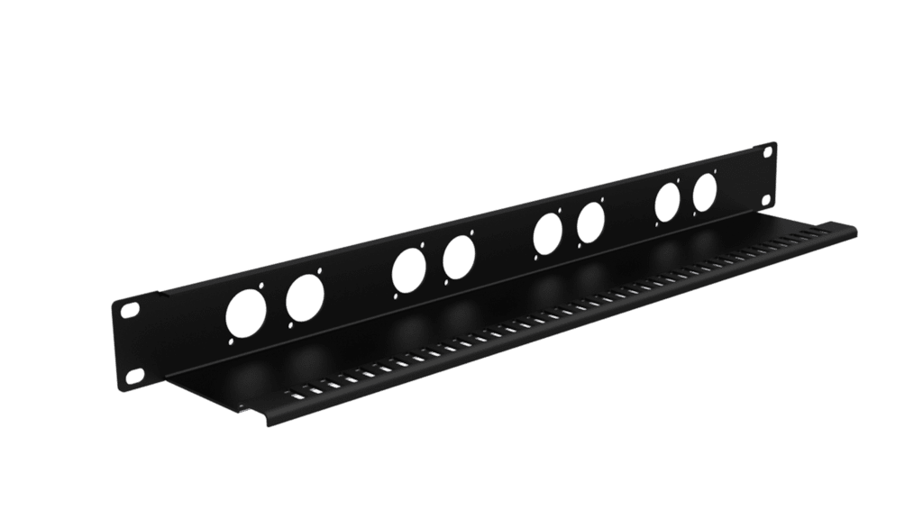 CAYMON - BP108T - 19" blind panel with tension relief - 1HE - 8x D-size