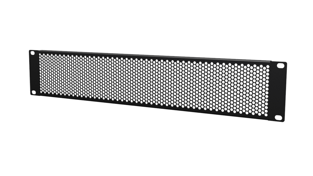 CAYMON - BSV02H - 19" ventilated blind panel with hexagonal perforation - 2 units