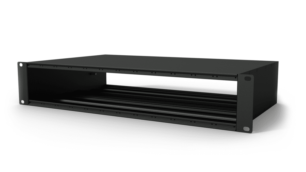 CAYMON - CASY002/B - CASY chassis 2 x 12 space - 19", 2HE mounting - 270mm depth - Casy chassis 12 space - 2he 19" mounting - 270mm - black