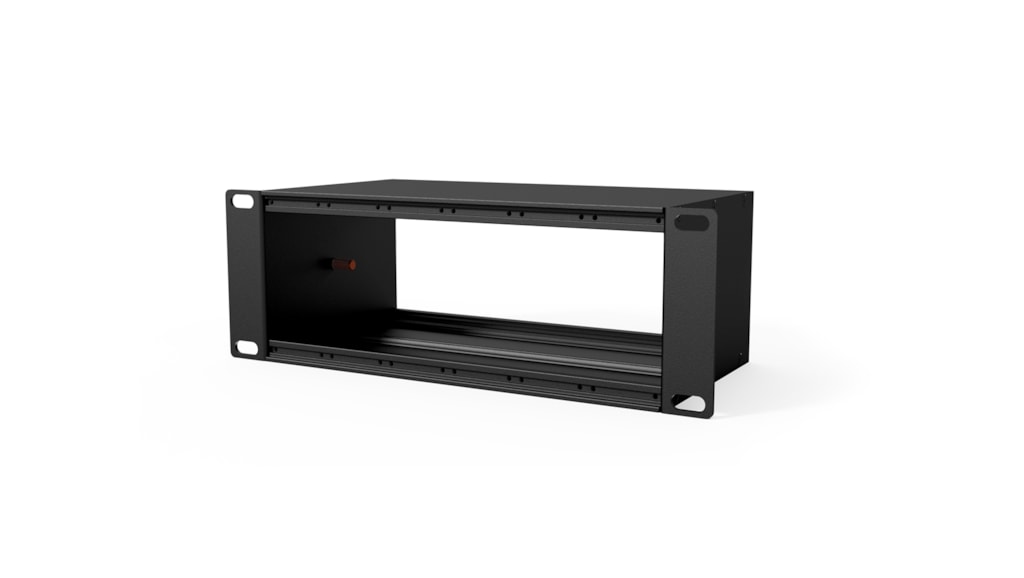 CAYMON - CASY004/B - CASY chassis 2 x 6 space - 10.5", 2HE mounting - 120mm depth - Black version - 6 units - 10.5"
