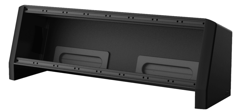 CAYMON - CASY018G/B - CASY On-Table Chassis - 8 space - With grommet - Black version