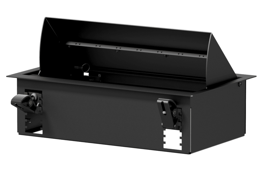 CAYMON - CASY028/B - CASY In-table mount box - 8 space - Black version - RAL9004