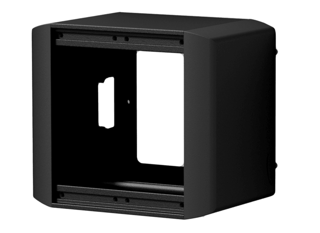 CAYMON - CASY032/B - CASY on-wall chassis - 2 space - Black