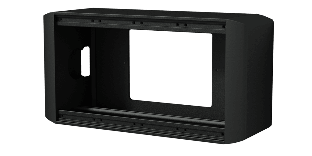 CAYMON - CASY034/B - CASY on-wall chassis - 4 space - Black