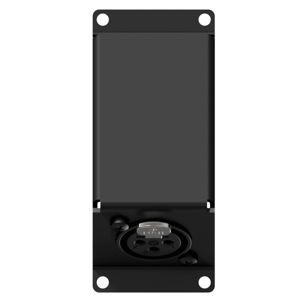 CAYMON - CASY123/B - CASY 1 space angled with XLR female to 3-pin terminal block - Black version