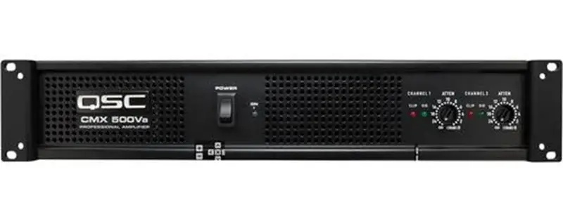 QSC CMX 500VA versterker 100V/600W