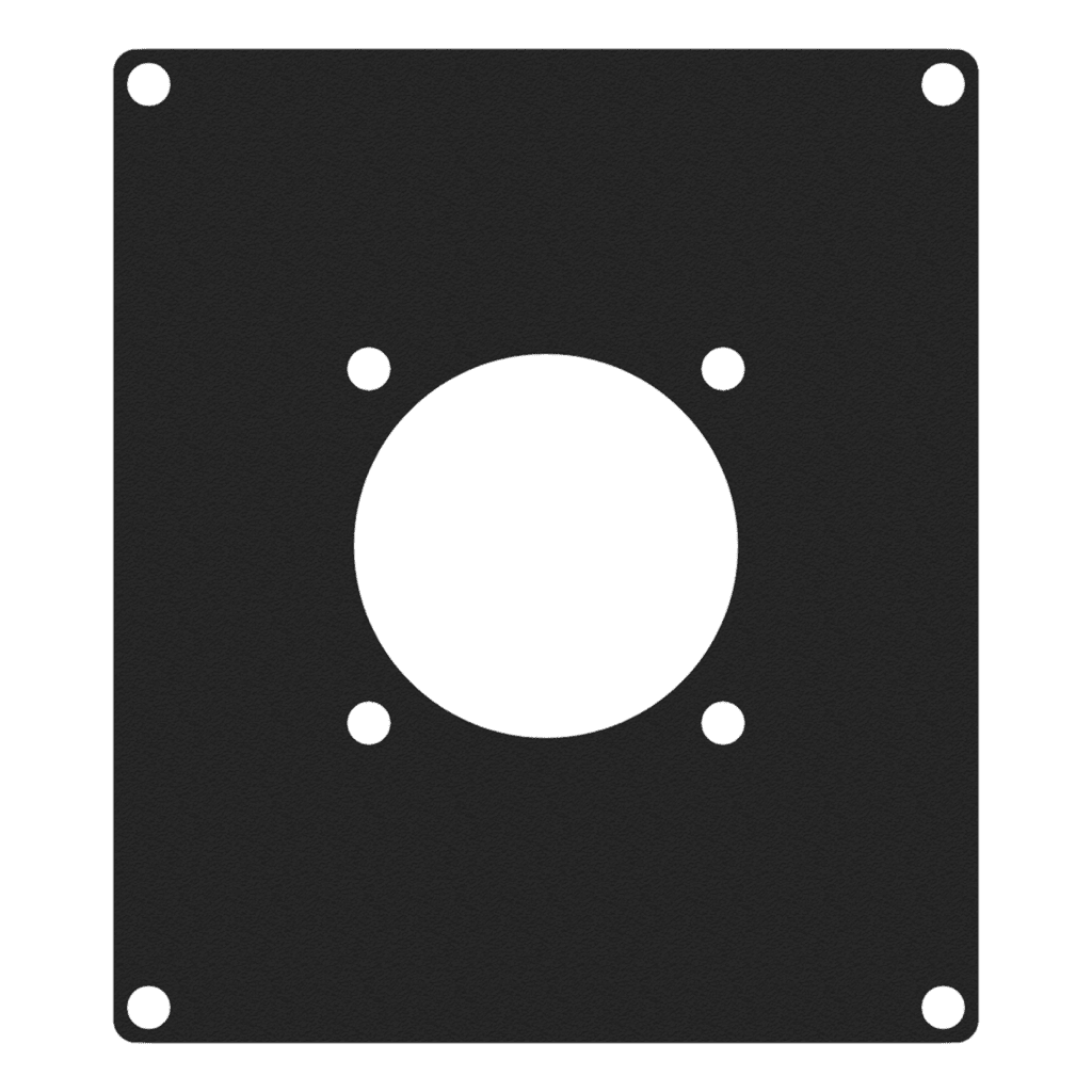 CAYMON - CASY205/B - CASY 2 space cover plate - 1x G-size hole - Black version