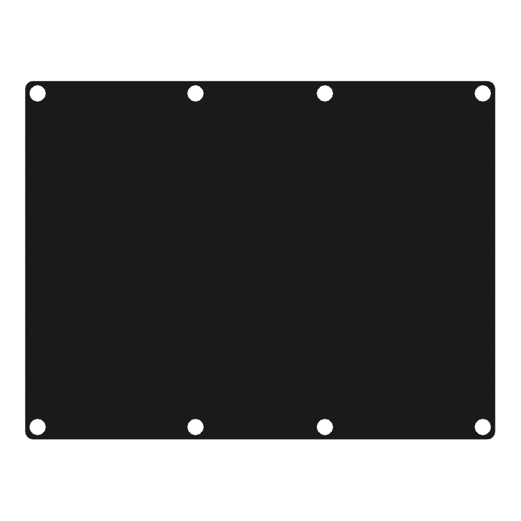 CAYMON - CASY301/B - CASY 3 space closed blind plate - Black version
