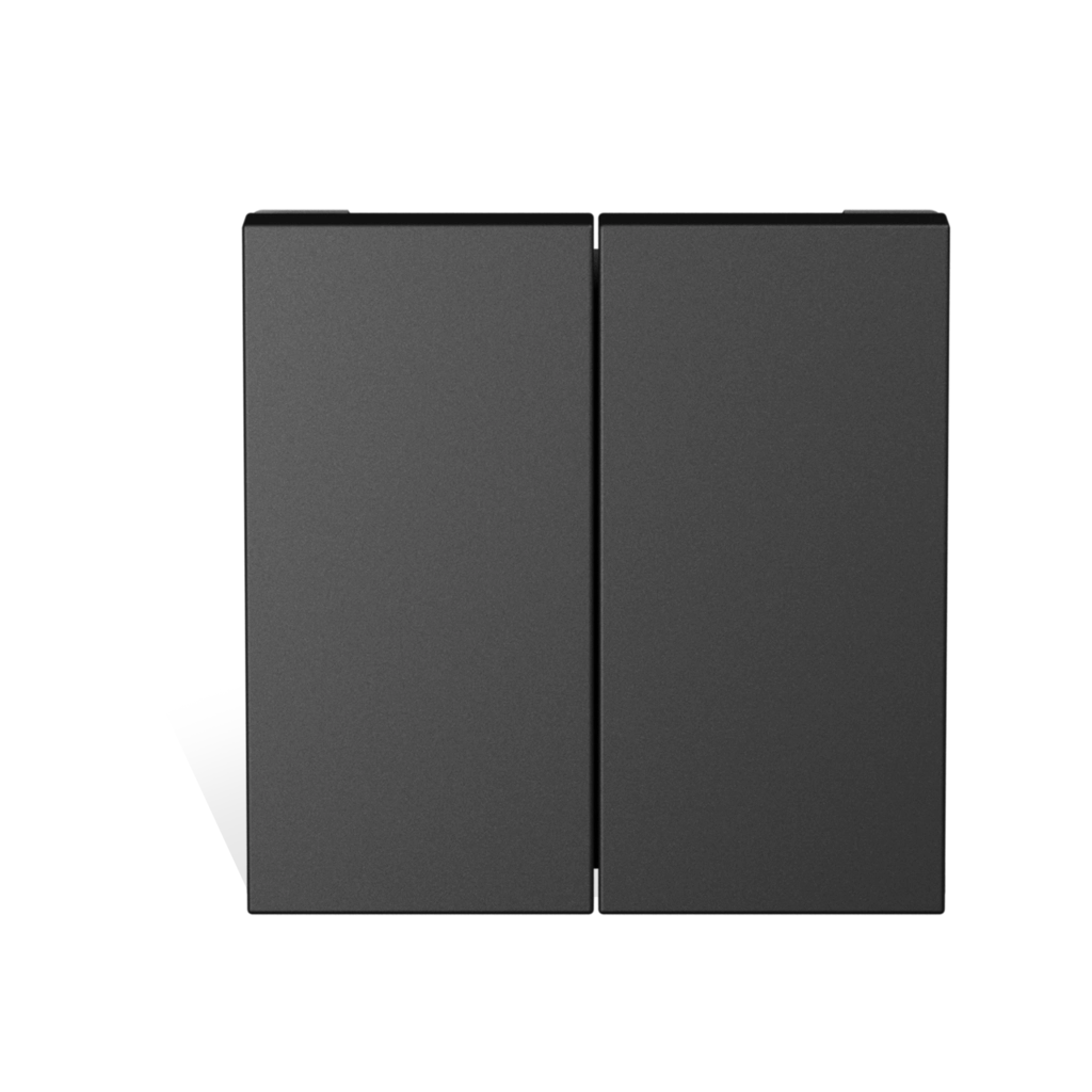 CAYMON - CP45SM2/B - Switch module - 2 gang momentary contact - Black version