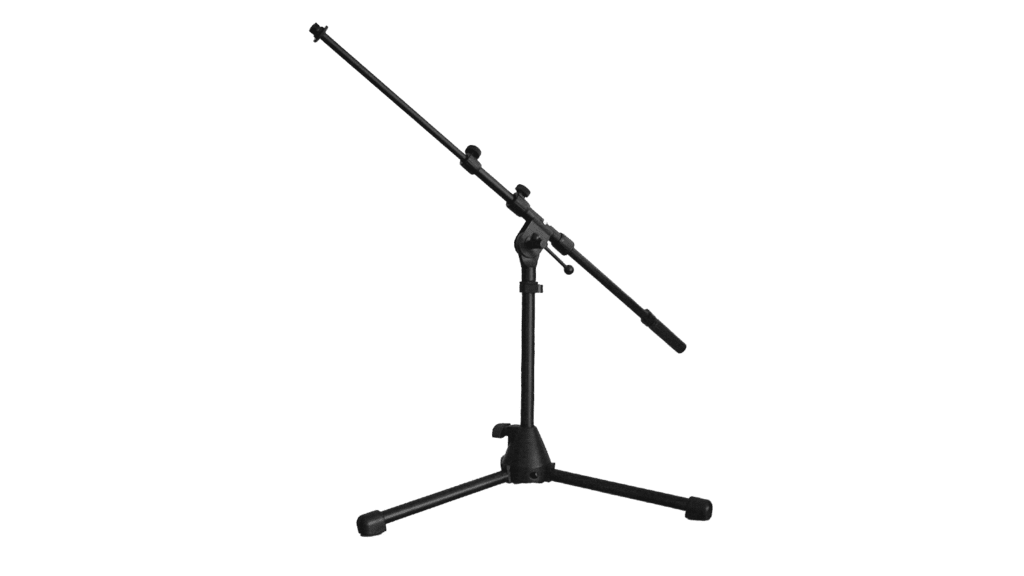 CAYMON - CST259/B - Microphone drum stand with extendable boom arm, adjustable from 500 to 900mm. - Black version