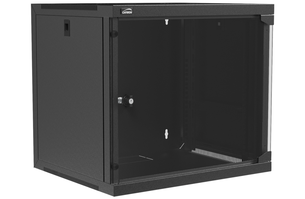 CAYMON - EPR409/B - 19" wall rack - 9 units - 450 mm depth - Black version
