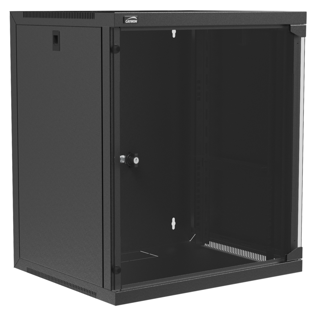 CAYMON - EPR412/B - 19" wall rack - 12 units - 450 mm depth - Black version