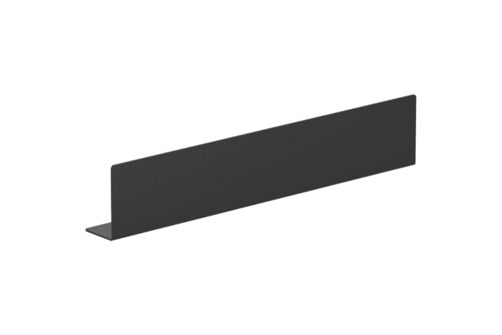 CAYMON - IS2FH/B - Face plate for ISx20 series rack shelves - Half rack space - Black version - Half rack space