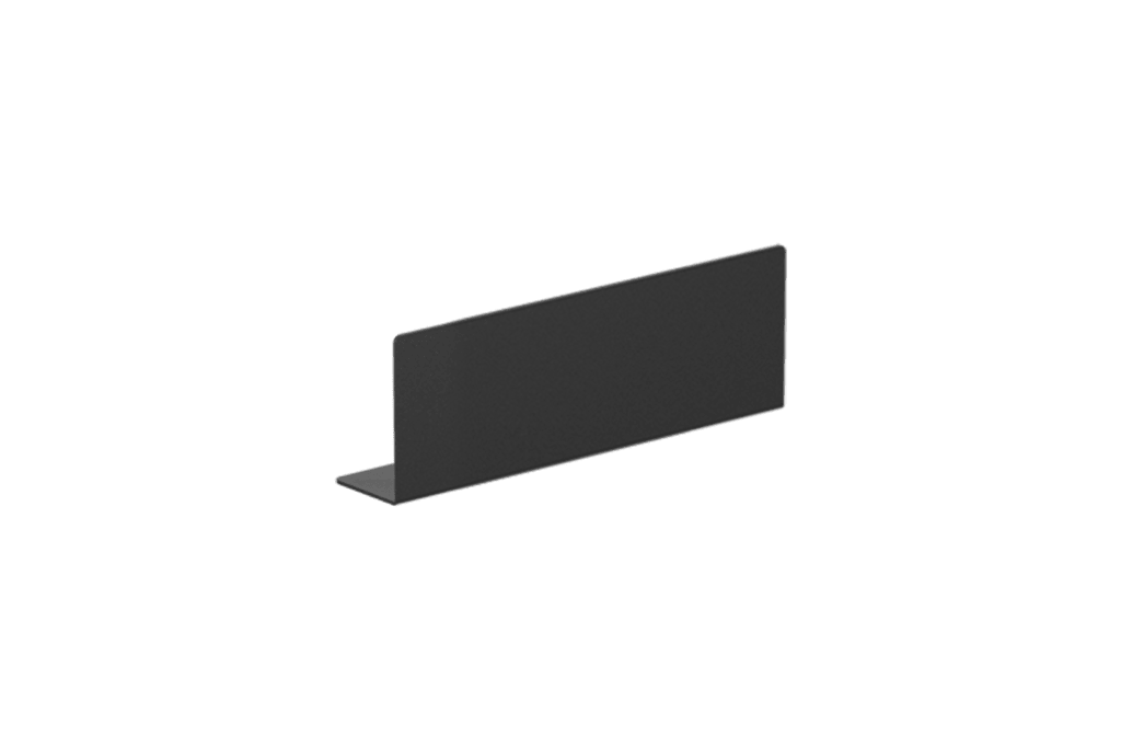 CAYMON - IS2FQ/B - Face plate for ISx20 series rack shelves - Quarter rack space - Black version - Quarter rack space