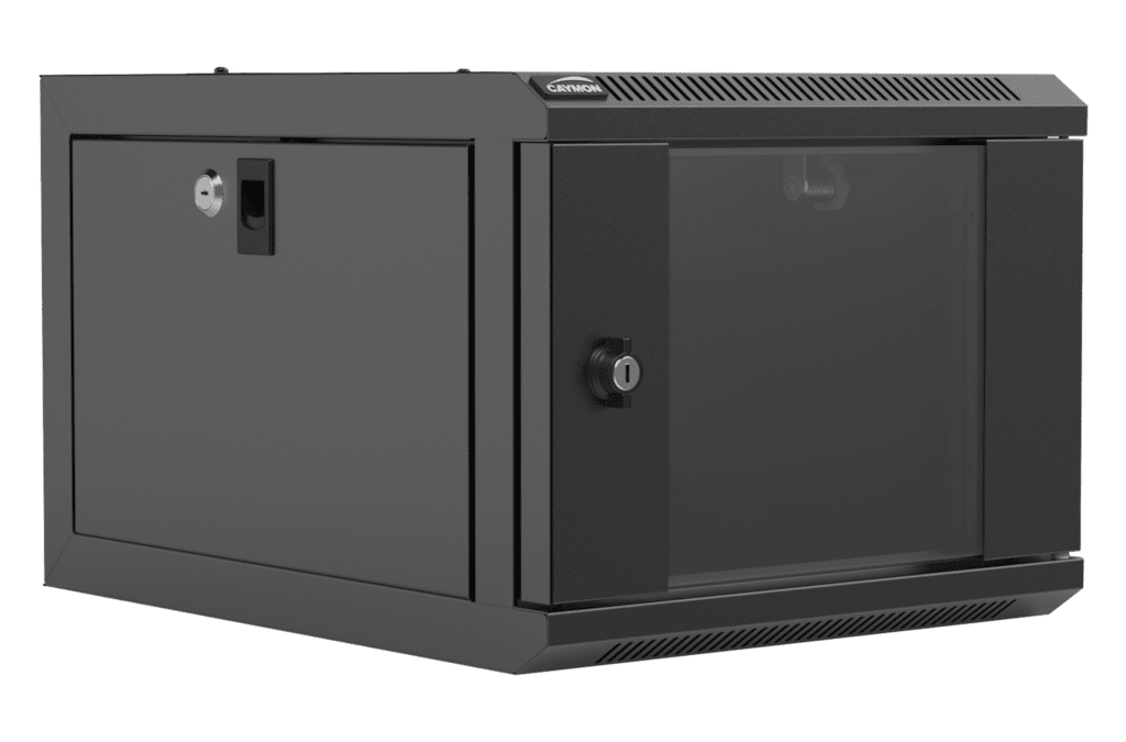 CAYMON - NPR404/B - Wall mounted 9.5" / 10.5" cabinet - 4 units - 420mm depth - Black