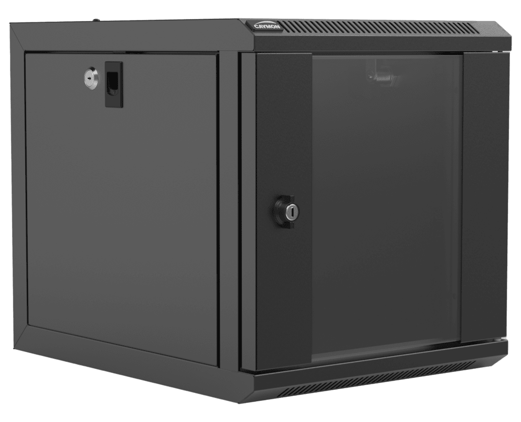 CAYMON - NPR406/B - Wall mounted 9.5" / 10.5" cabinet - 6 units - 420mm depth - Black