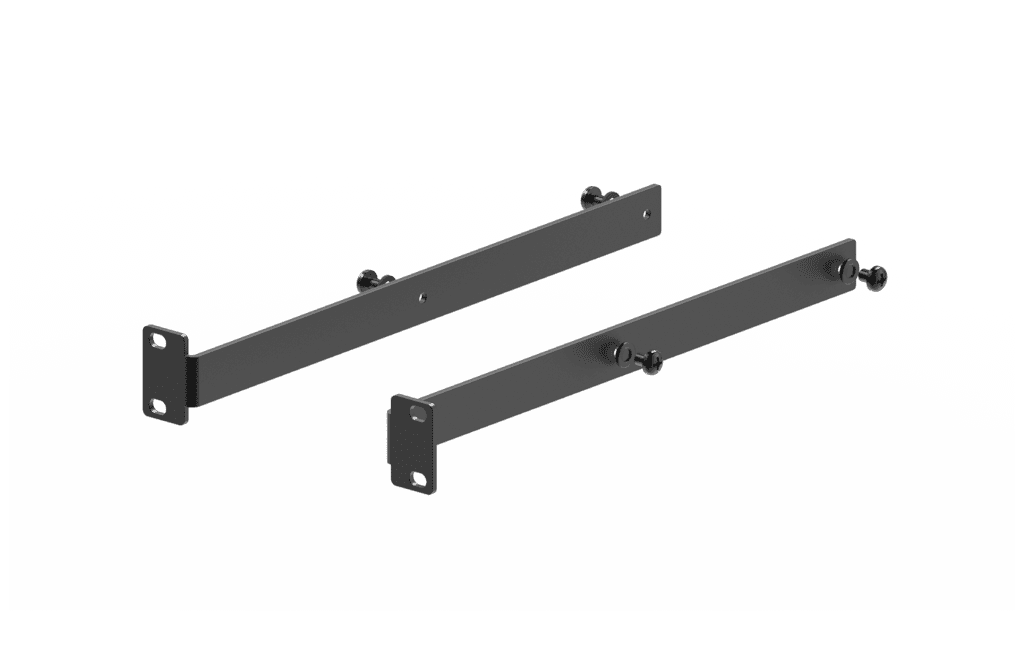 CAYMON - RD2S/B - Rear support bracket for RDx20 series rack drawers - Black version - Pair
