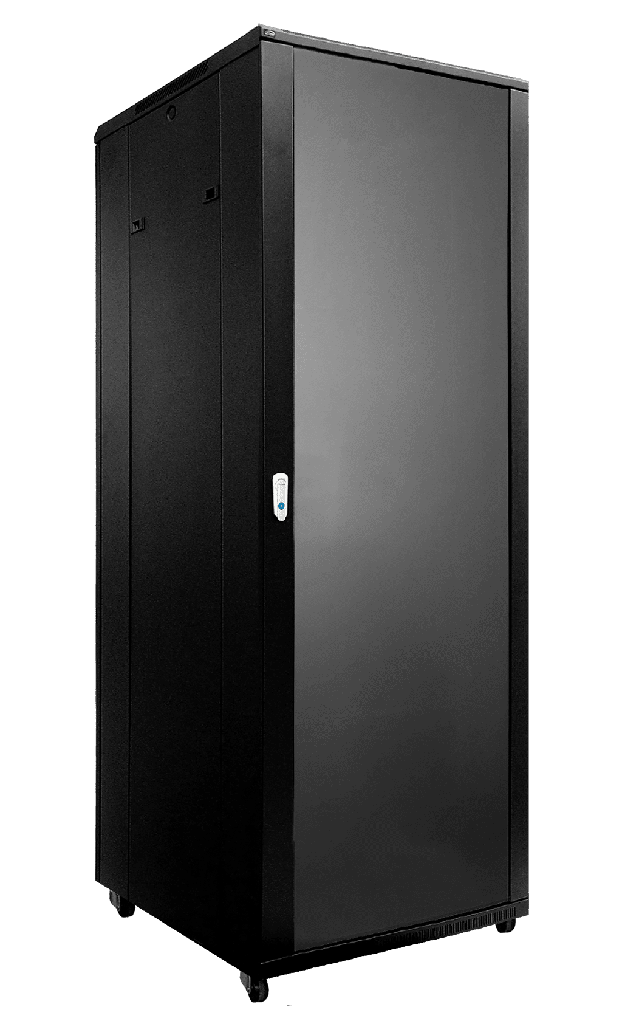 CAYMON - SPR8842/B - 19" rack cabinet - 42 units - 800mm W x 800mm D - Black version - 800mm width