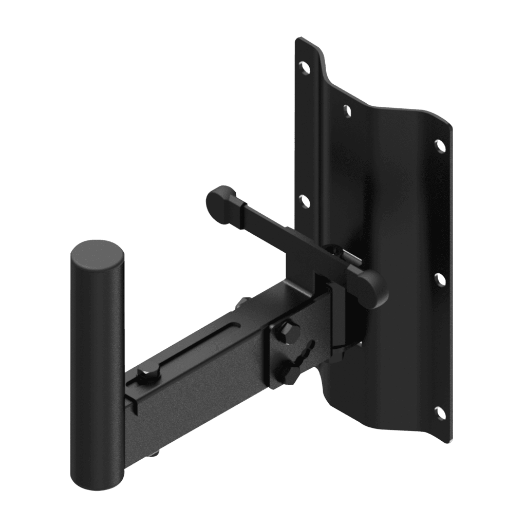 CAYMON - WLB25/B - Speaker wall mount bracket - 35mm pole - 250mm - Black version