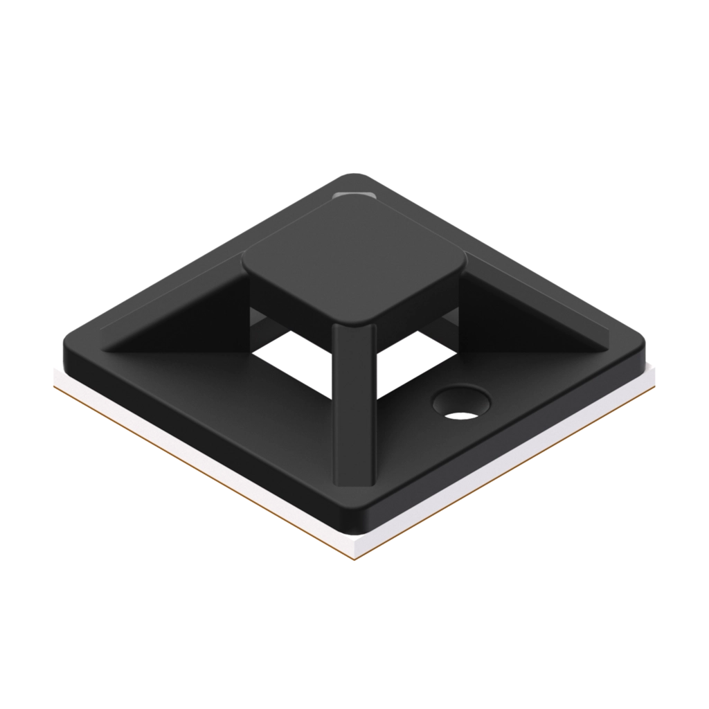 PROCAB-avit - ACM120/B - Self adhesive cable tie mount - 20 x 20 mm - Black version