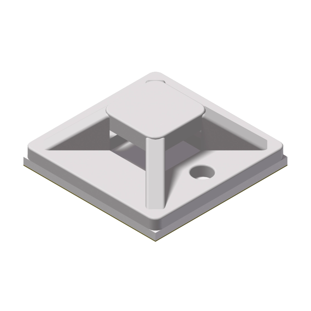 PROCAB-avit - ACM120/W - Self adhesive cable tie mount - 20 x 20 mm - White version