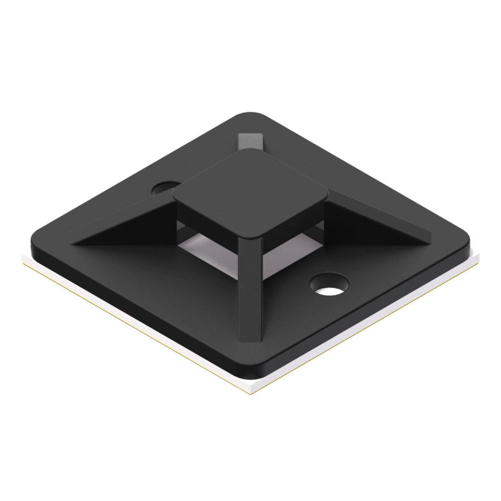 PROCAB-avit - ACM130/B - Self adhesive cable tie mount - 30 x 30 mm - Black version