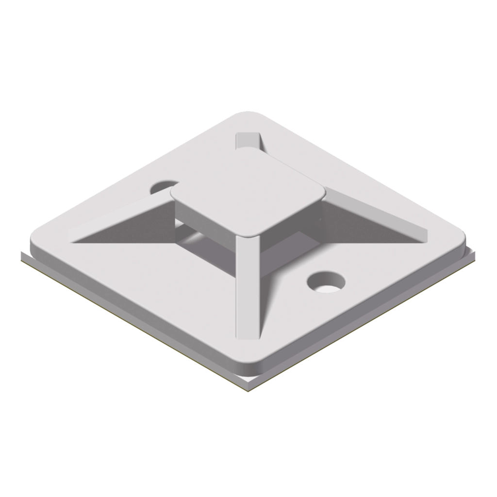 PROCAB-avit - ACM130/W - Self adhesive cable tie mount - 30 x 30 mm - White version