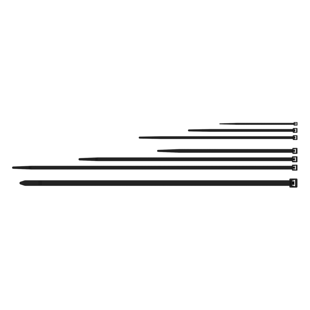PROCAB-avit - ACT735/B - Nylon cable ties - 7.2 x 350 mm - Black, uv-resistant version