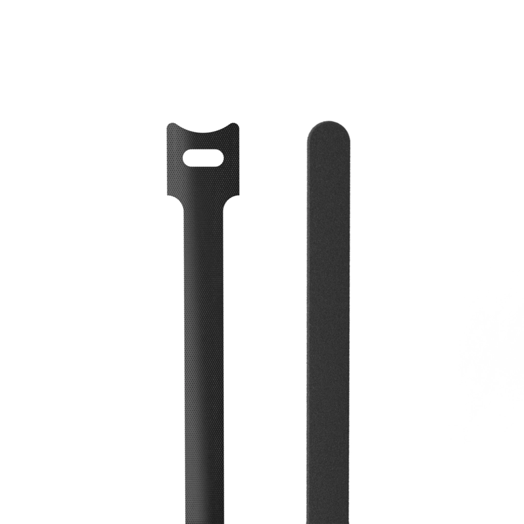PROCAB-avit - BST115/B - Hook & loop cable ties - 12 x 150 mm - Black version - 10 pcs pack