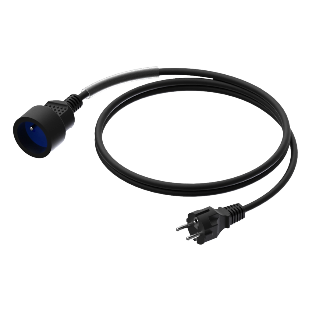 PROCAB-rental - CAB475/5-F - Power cable - schuko male - schuko female - France - 3 x 1.5 mm² - France - 5 meter