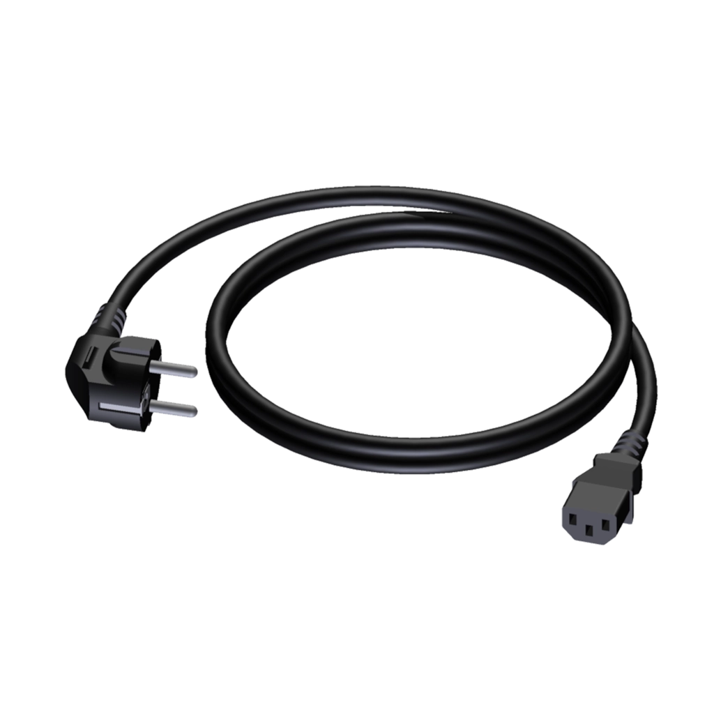 PROCAB-avit - CAB490/0.5 - Power cable - schuko male - euro power female - PVC lead - 3 x 1.5 mm² - 0,5 meter