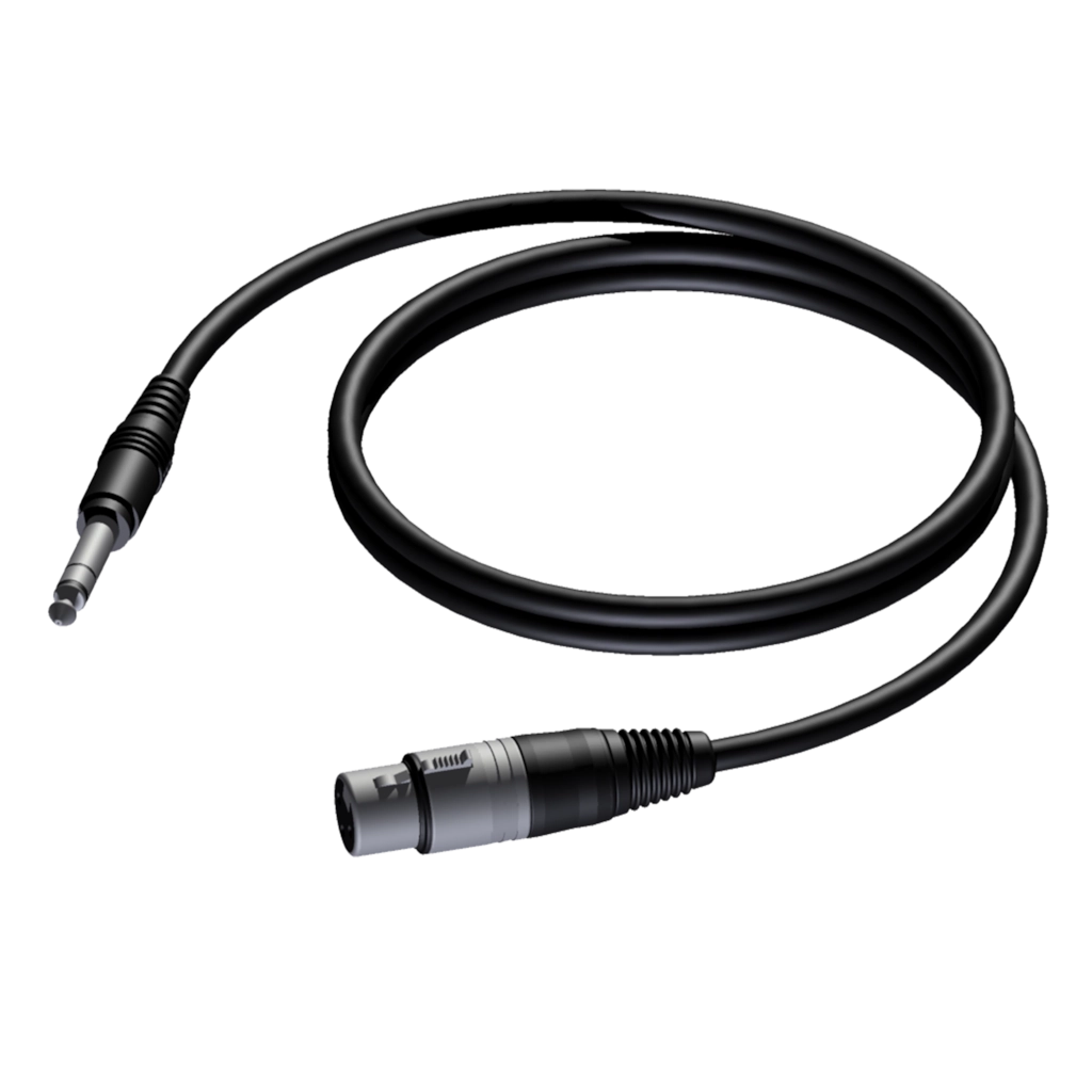 PROCAB-avit - CAB723/1.5 - XLR female - 6.3 mm Jack male stereo - 1,5 meter